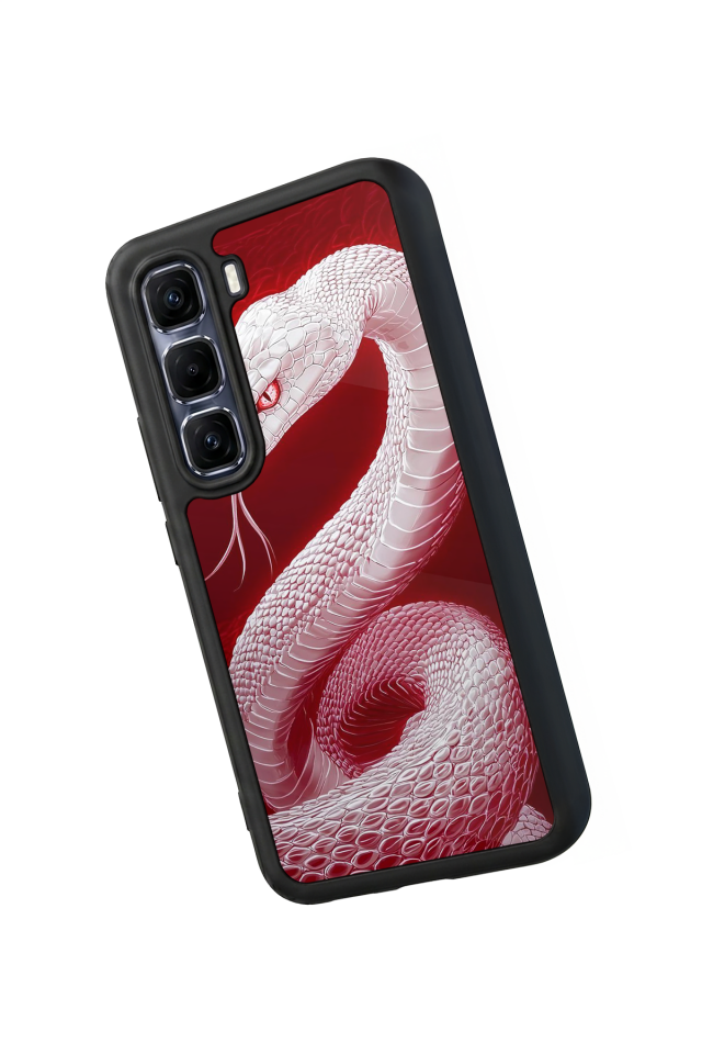 Infinix Hot 60 Pro Plus Uyumlu Yılan Tasarımlı Glossy Premium Kılıf