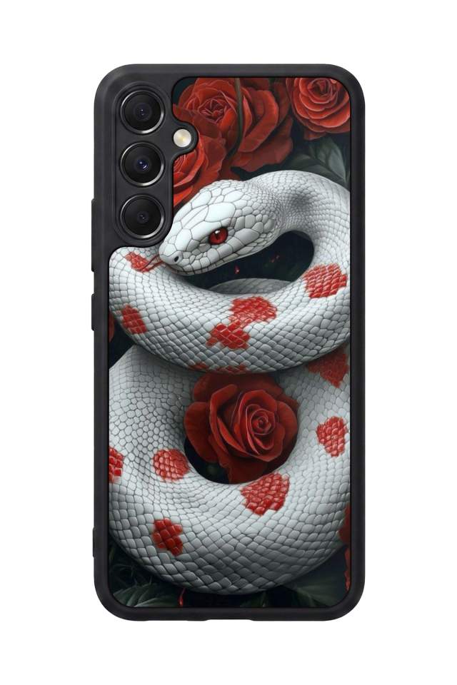 Samsung Galaxy A34 Uyumlu Yılan Tasarımlı Glossy Premium Kılıf