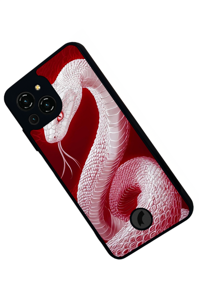 Reeder S23 Pro Max Uyumlu Yılan Tasarımlı Glossy Premium Kılıf