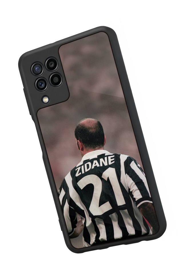 Samsung Galaxy M22 Uyumlu Zidane Tasarımlı Glossy Premium Kılıf