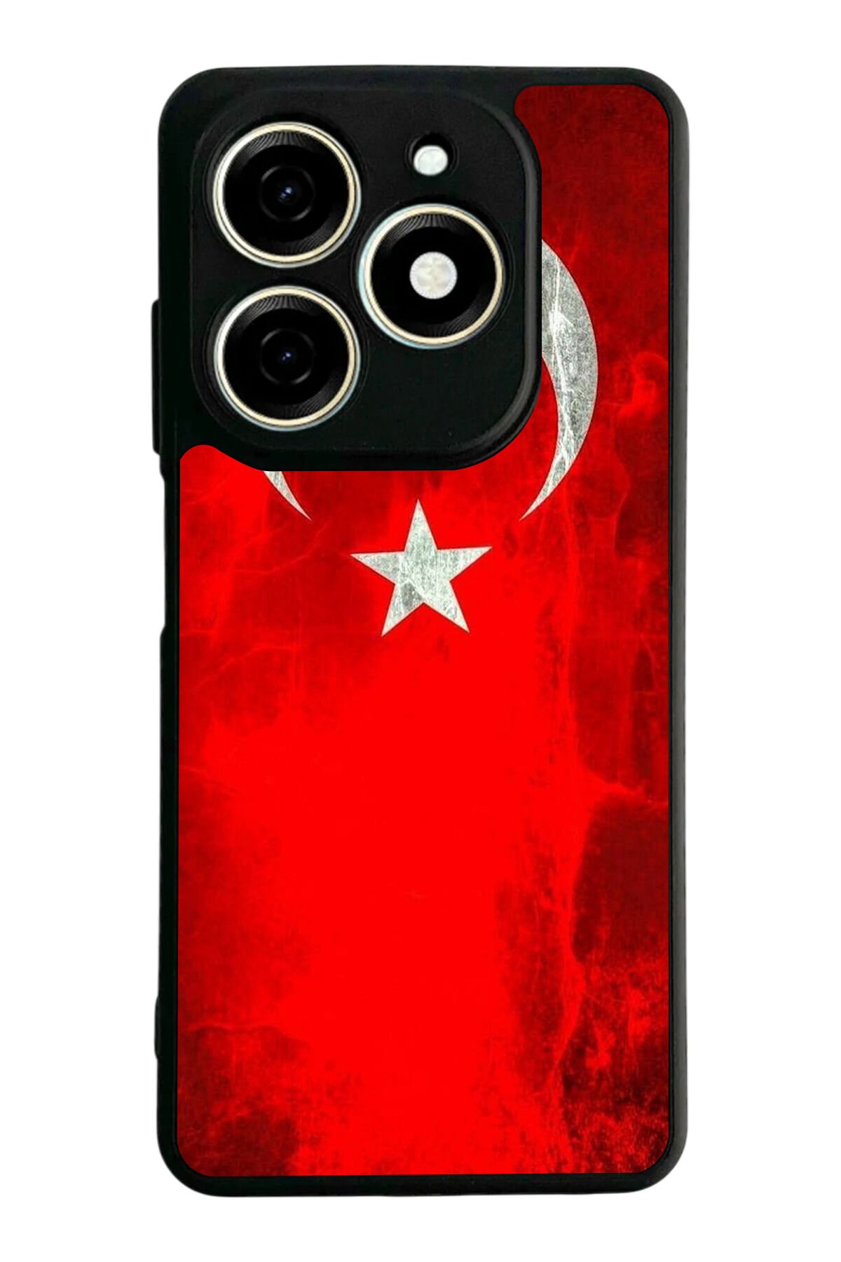 Tecno Spark 20/20C Uyumlu Türk Bayragi Tasarımlı Glossy Premium Kılıf