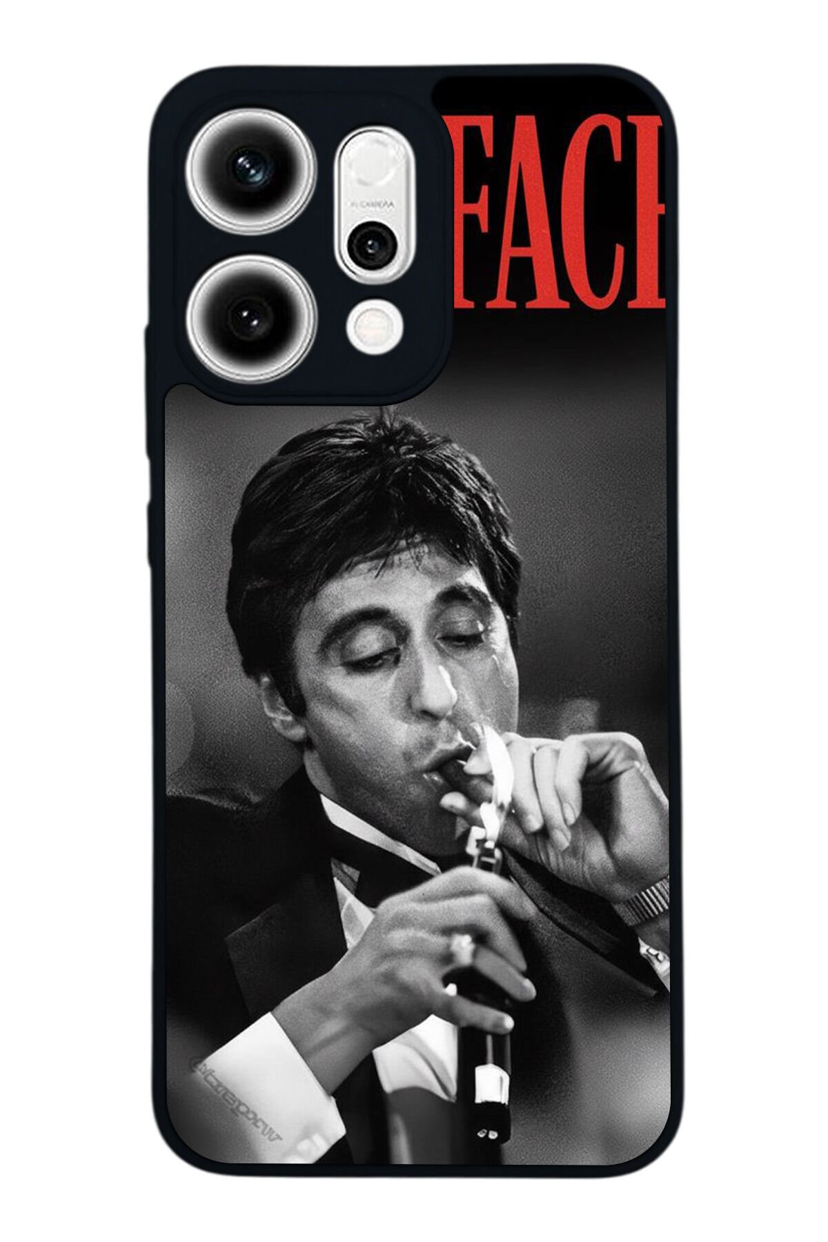 Oppo Reno 14 Uyumlu Scarface Tasarımlı Glossy Premium Kılıf