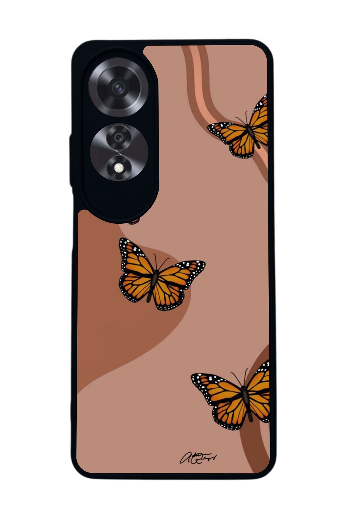 Oppo A60 Mat Siyah uyumlu Kılıf – Yumuşak Silikon, Koruyucu, Şok Emici Kapak