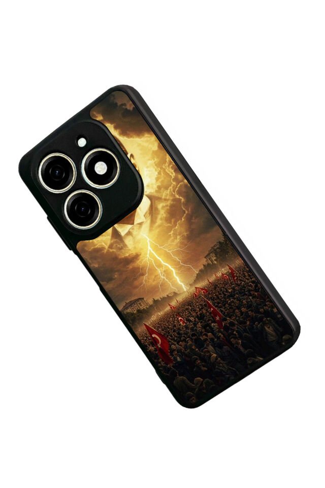 Infınıx Smart 8 Pro Uyumlu Mustafa Kemal Ataturk Tasarımlı Glossy Premium Kılıf