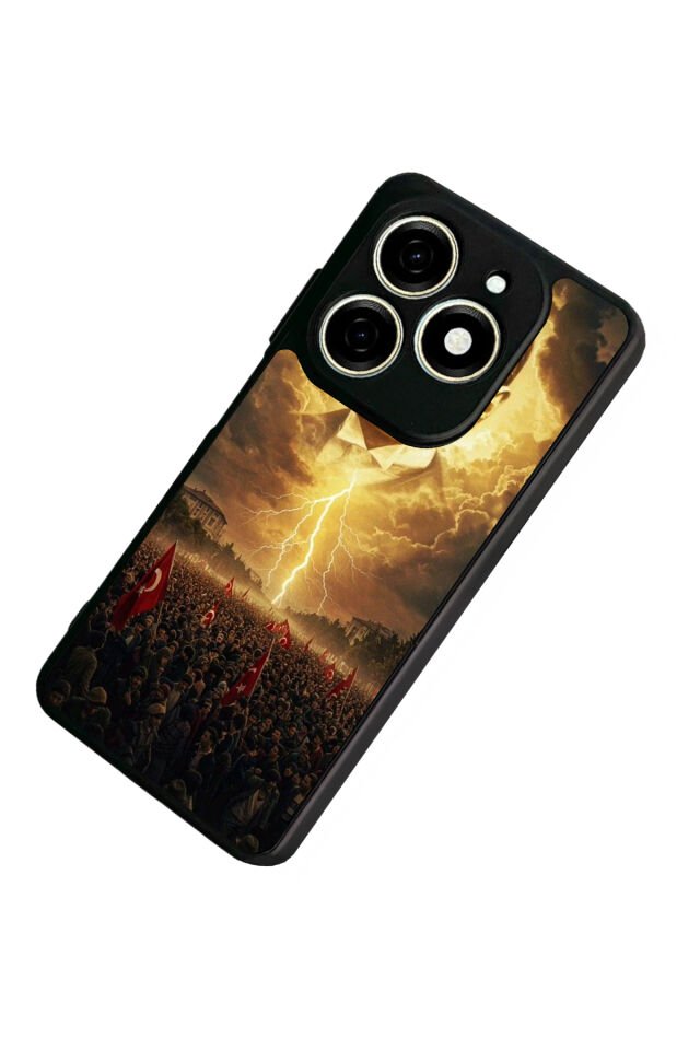 Infınıx Smart 8 Pro Uyumlu Mustafa Kemal Ataturk Tasarımlı Glossy Premium Kılıf