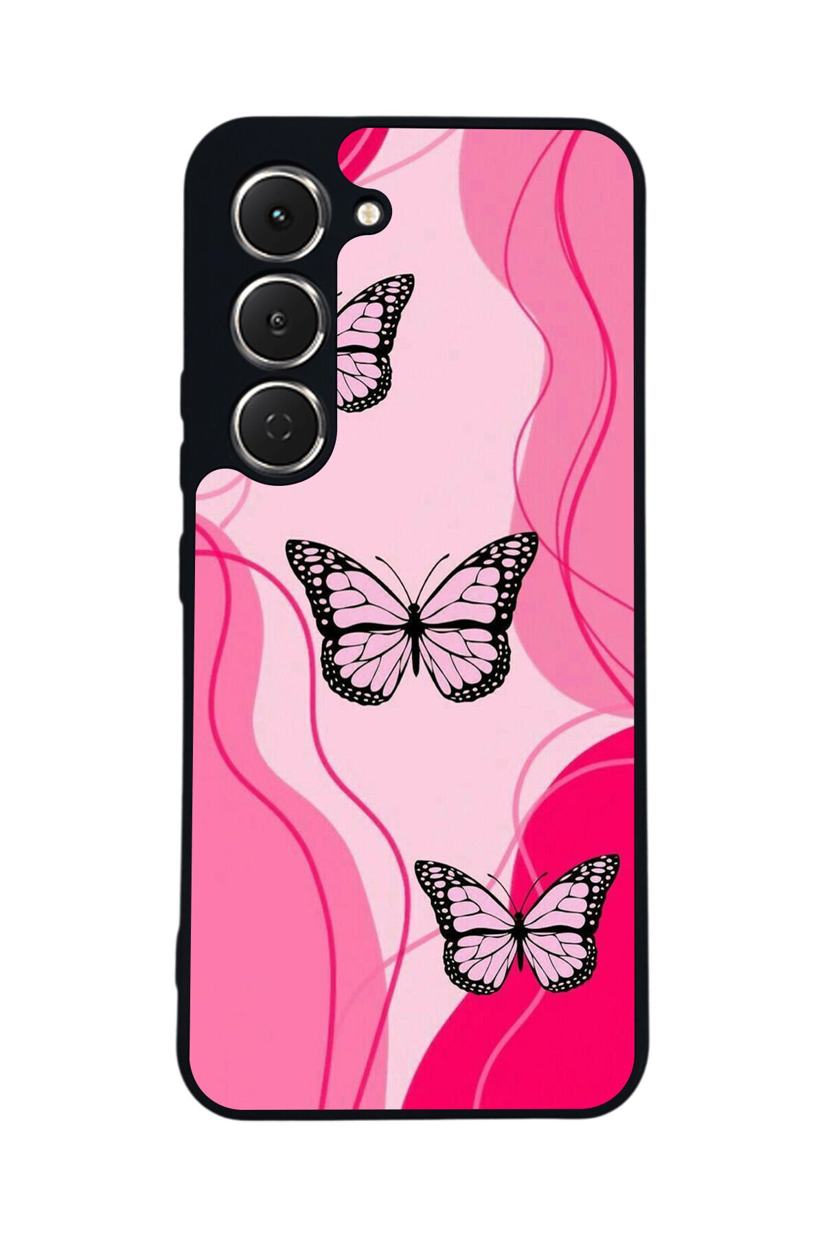 Tecno Spark 40 Pro Uyumlu Kelebek Tasarımlı Glossy Premium Kılıf