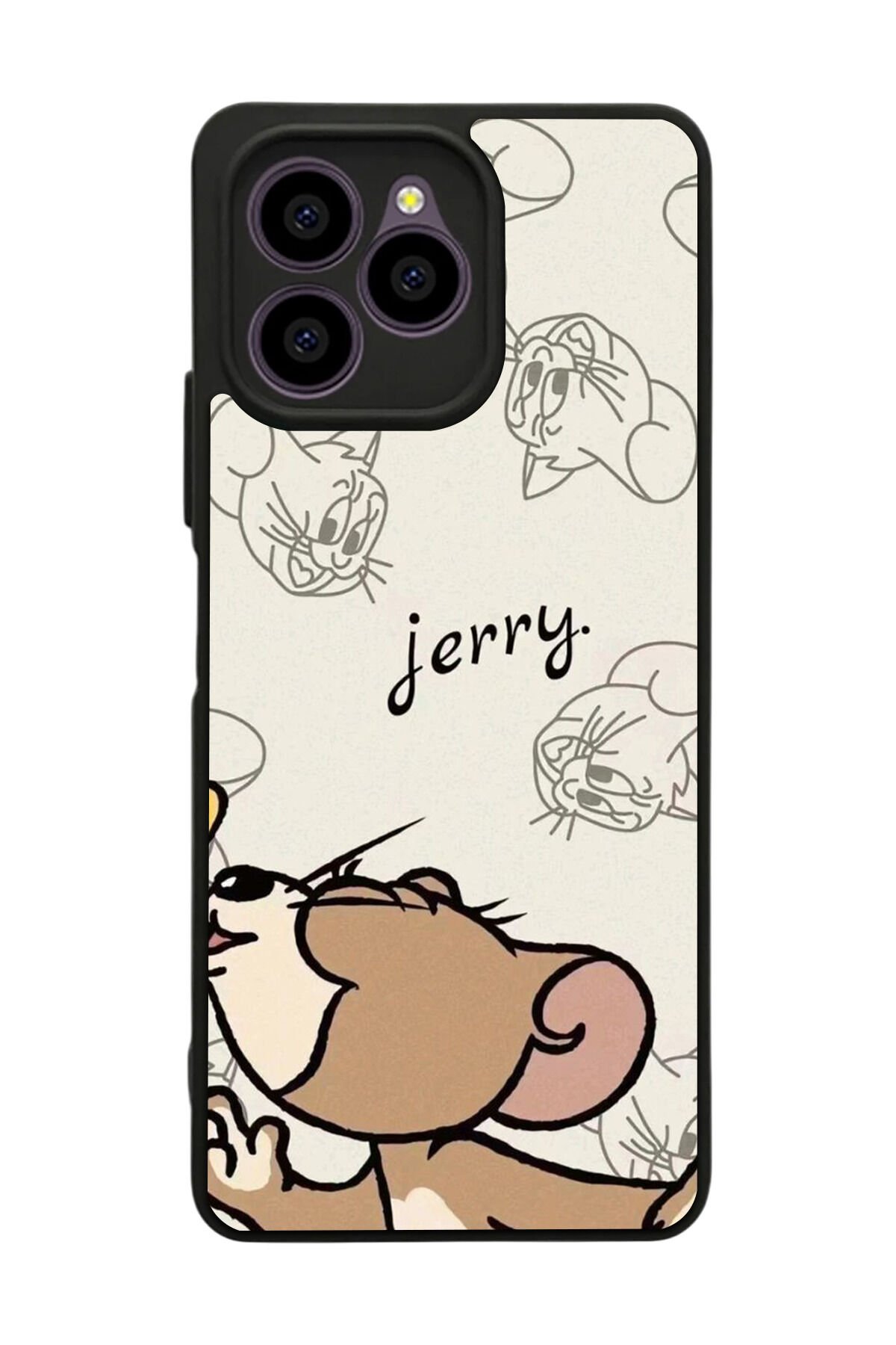 Omix X6 Uyumlu Tom And Jerry Tasarımlı Glossy Premium Kılıf