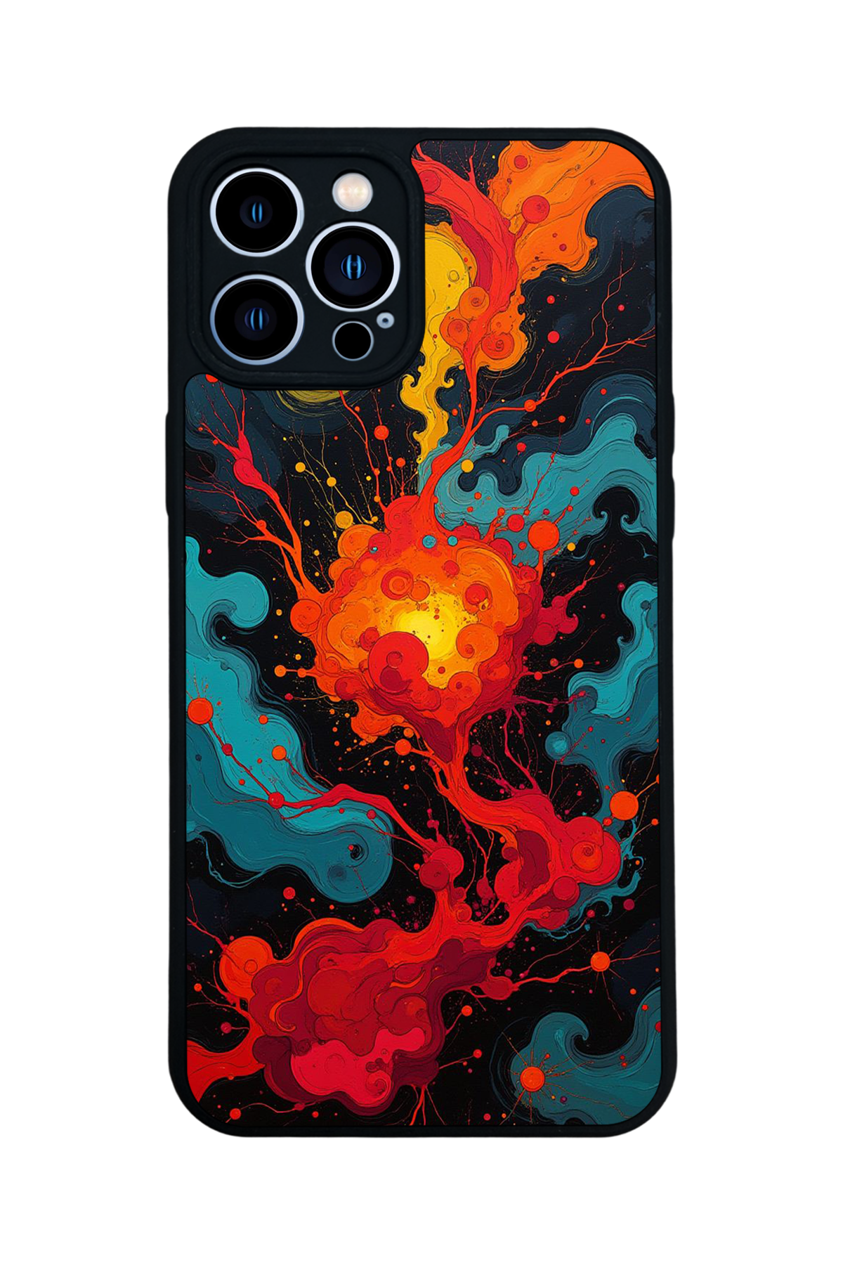 iPhone 13 Pro Max Uyumlu Abstract Tasarımlı Glossy Premium Kılıf