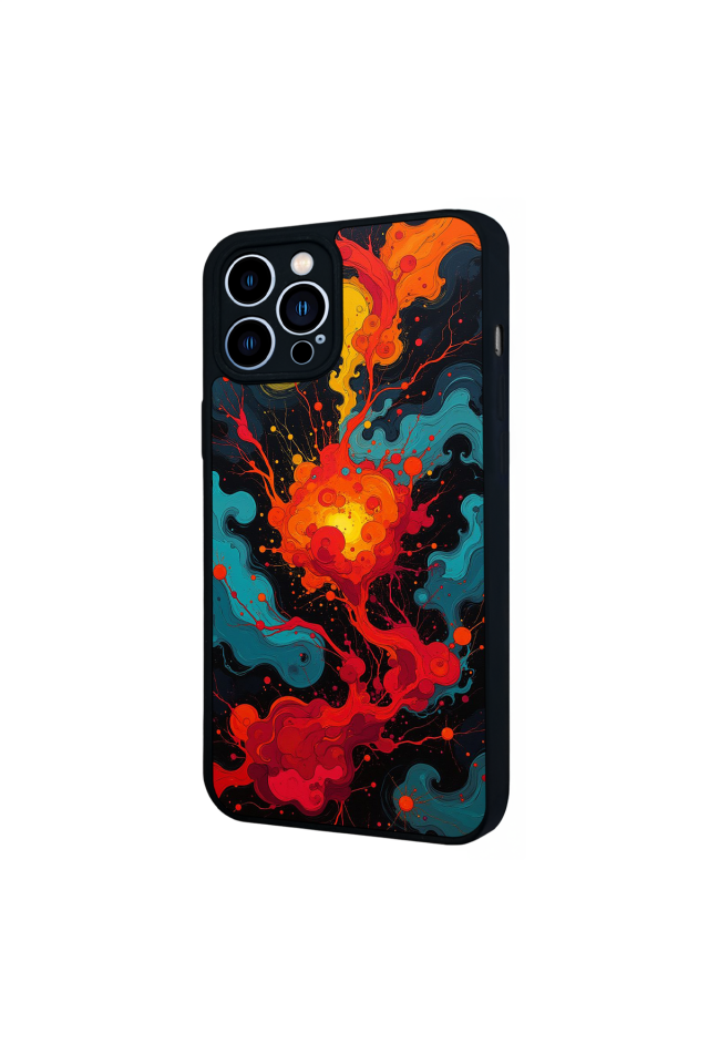 iPhone 13 Pro Max Uyumlu Abstract Tasarımlı Glossy Premium Kılıf