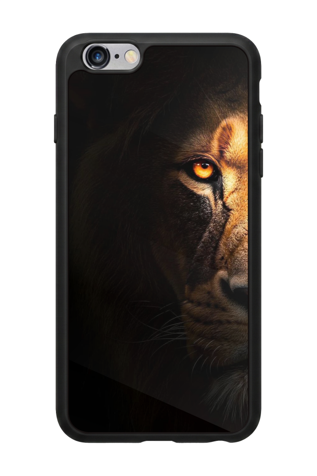 iPhone 6 Plus Uyumlu Aslan Tasarımlı Glossy Premium Kılıf