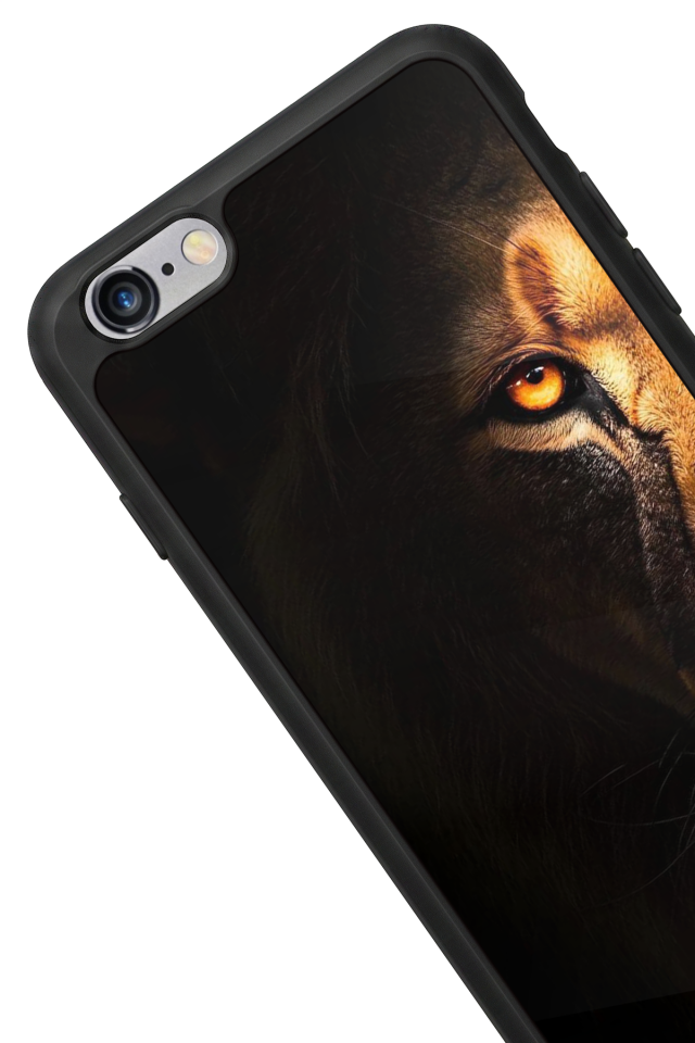 iPhone 6 Plus Uyumlu Aslan Tasarımlı Glossy Premium Kılıf