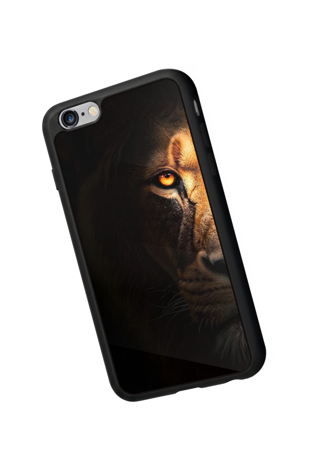 iPhone 6 Plus Uyumlu Aslan Tasarımlı Glossy Premium Kılıf