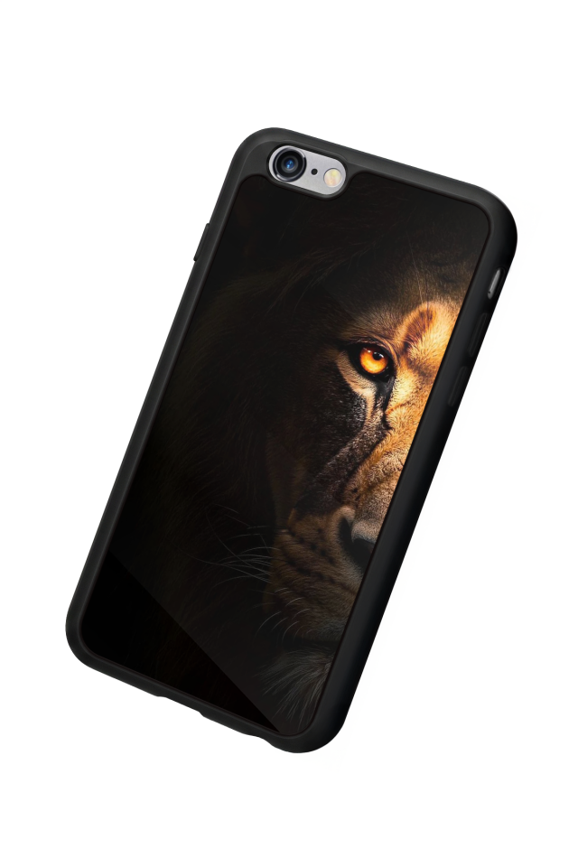 iPhone 6 Plus Uyumlu Aslan Tasarımlı Glossy Premium Kılıf
