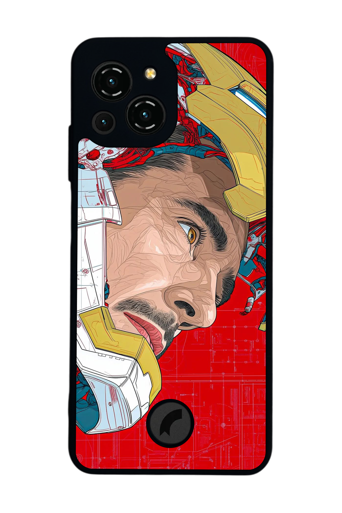 Reeder S23 Pro Max Uyumlu Iron Man ( Demir Adam ) Tasarımlı Glossy Premium Kılıf