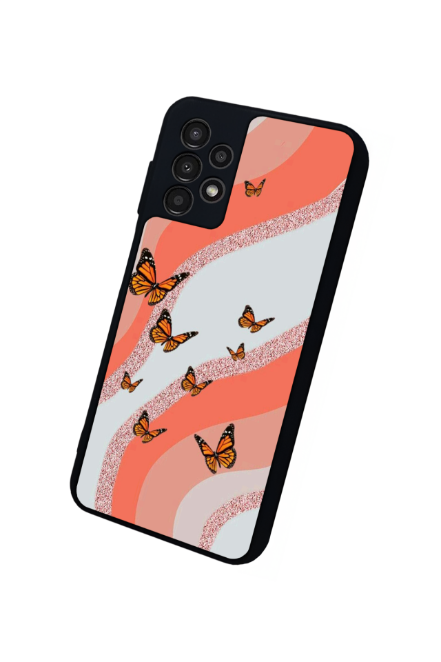 Samsung Galaxy A23 Uyumlu Kelebek Tasarımlı Glossy Premium Kılıf