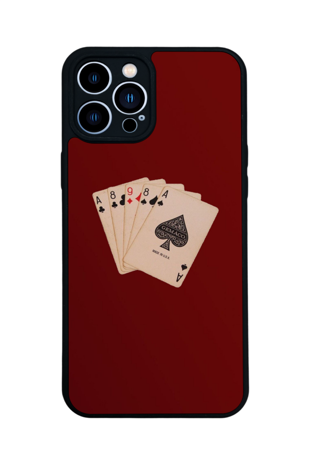 iPhone 12 Pro Max Uyumlu Kirmizi Tasarımlı Glossy Premium Kılıf