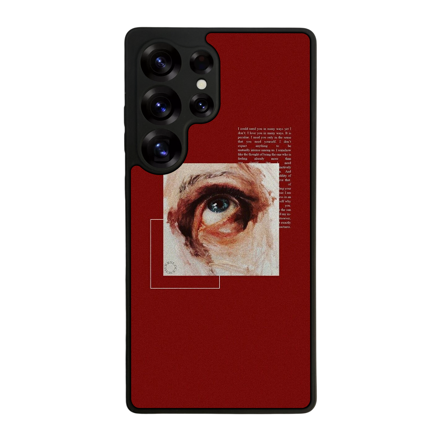 Samsung Galaxy S25 Ultra Uyumlu Kirmizi Tasarımlı Glossy Premium Kılıf