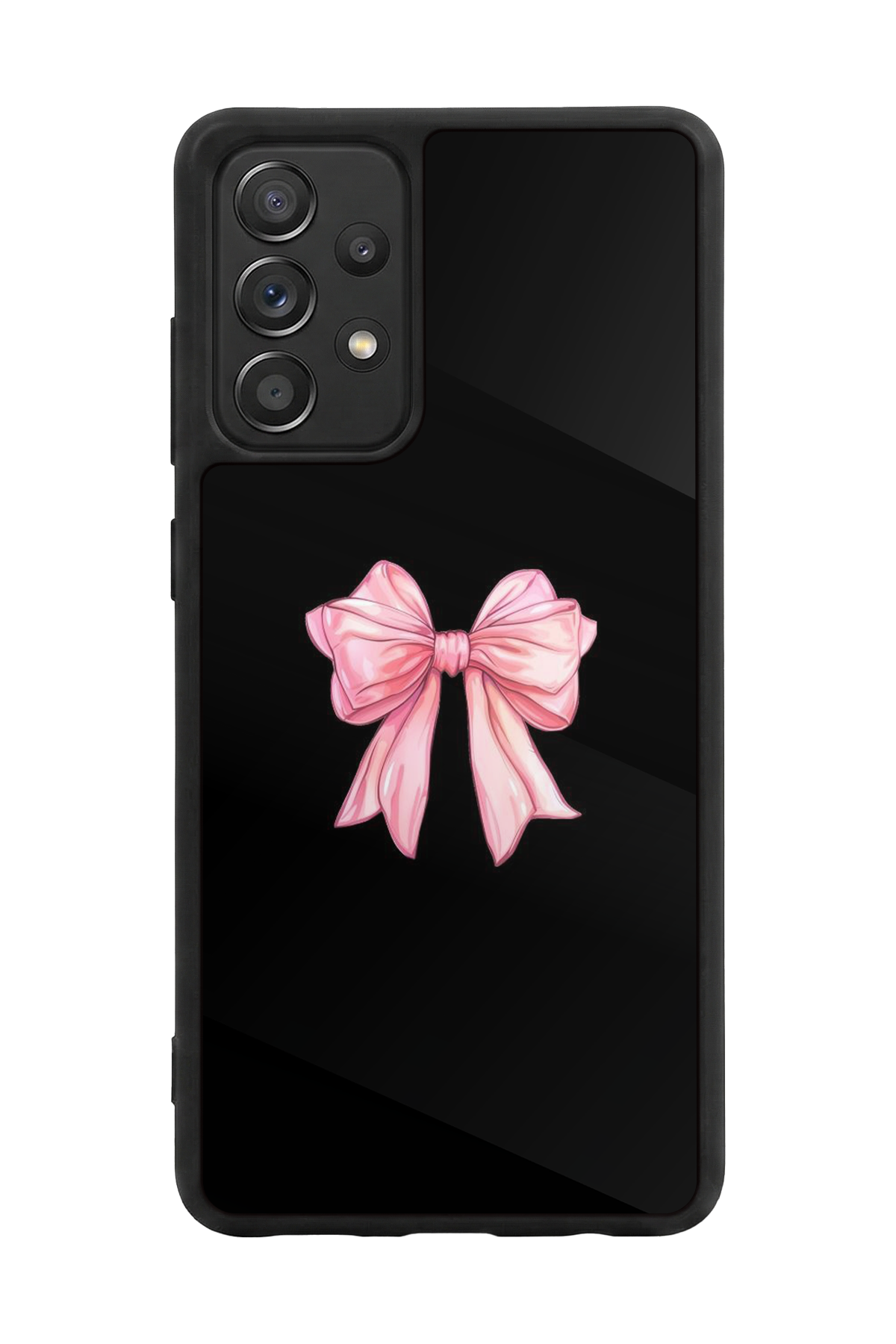 Samsung Galaxy A72 Uyumlu Kurdele Tasarımlı Glossy Premium Kılıf
