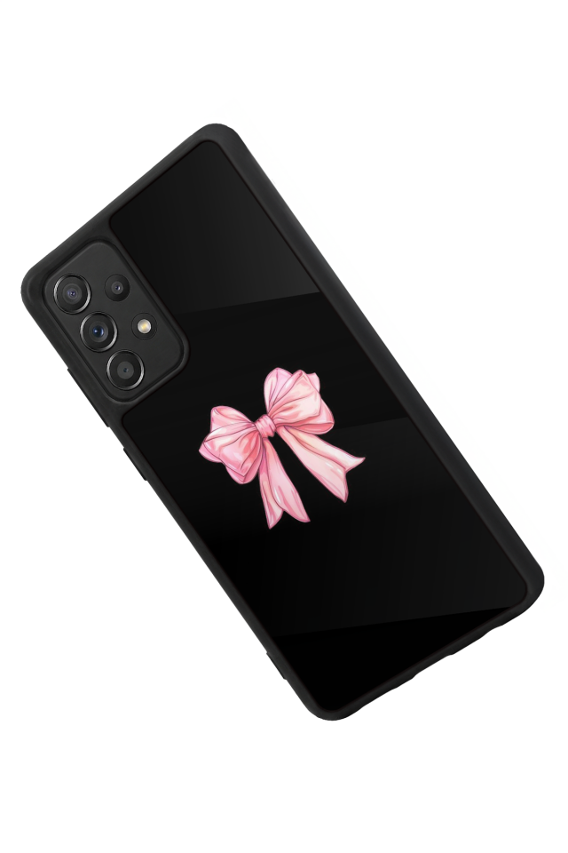 Samsung Galaxy A72 Uyumlu Kurdele Tasarımlı Glossy Premium Kılıf