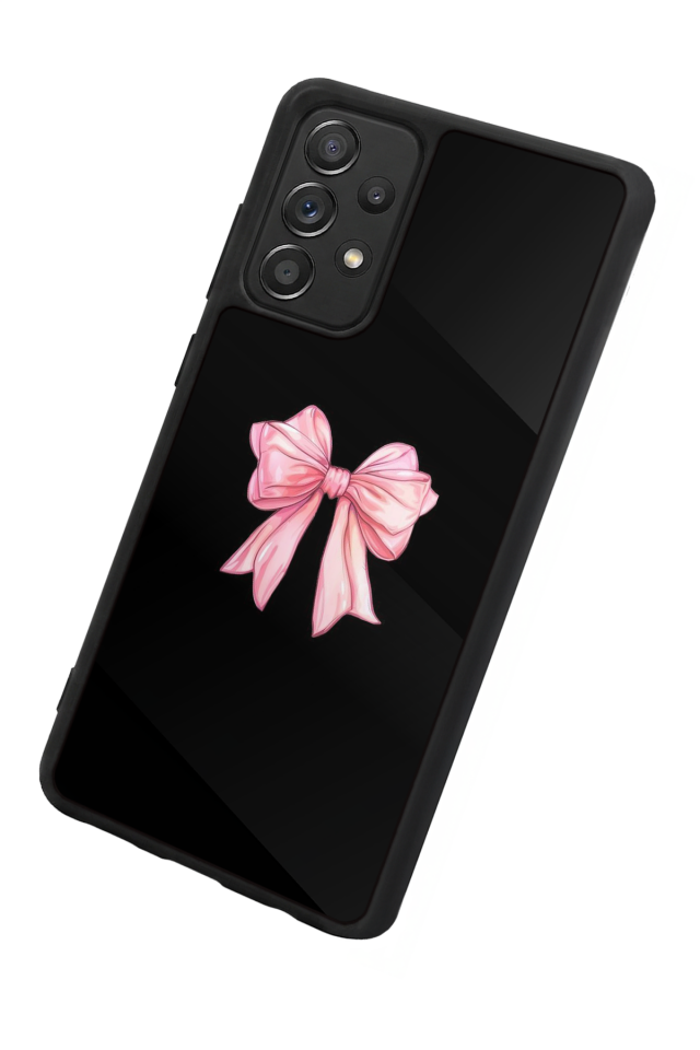 Samsung Galaxy A72 Uyumlu Kurdele Tasarımlı Glossy Premium Kılıf