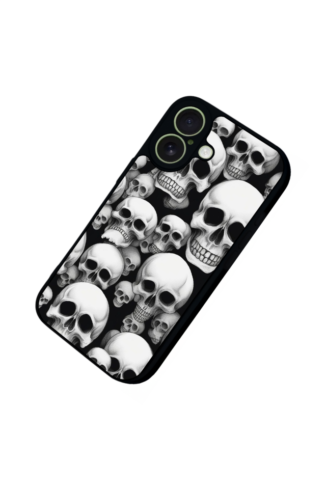 iPhone 17 Uyumlu KuruKafa Tasarımlı Glossy Premium Kılıf