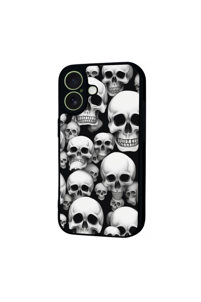 iPhone 17 Uyumlu KuruKafa Tasarımlı Glossy Premium Kılıf