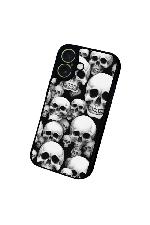 iPhone 17 Uyumlu KuruKafa Tasarımlı Glossy Premium Kılıf