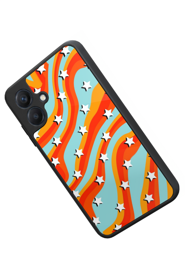 Samsung Galaxy A07 Uyumlu Retro Yildizlar Tasarımlı Glossy Premium Kılıf