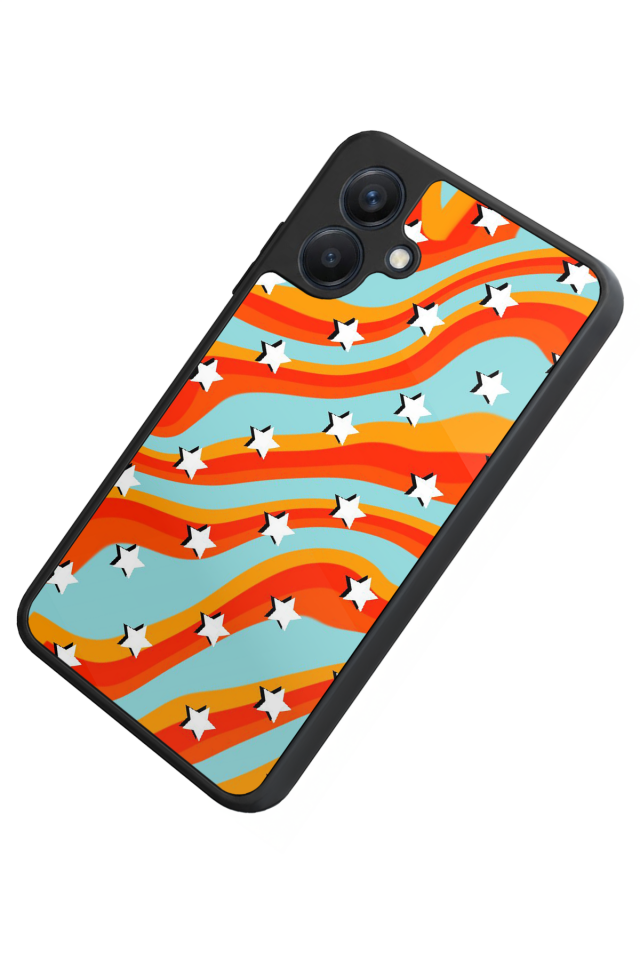 Samsung Galaxy A07 Uyumlu Retro Yildizlar Tasarımlı Glossy Premium Kılıf