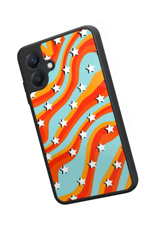 Samsung Galaxy A07 Uyumlu Retro Yildizlar Tasarımlı Glossy Premium Kılıf