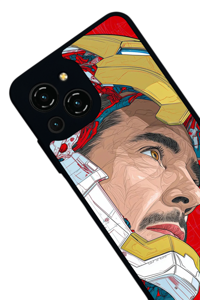 Reeder S23 Pro Max Uyumlu Iron Man ( Demir Adam ) Tasarımlı Glossy Premium Kılıf