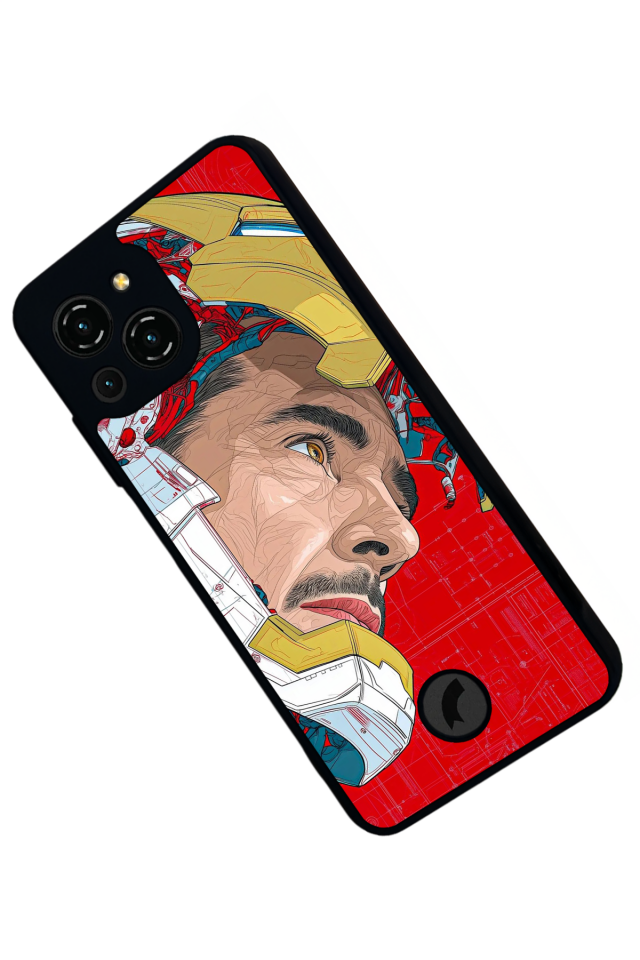 Reeder S23 Pro Max Uyumlu Iron Man ( Demir Adam ) Tasarımlı Glossy Premium Kılıf