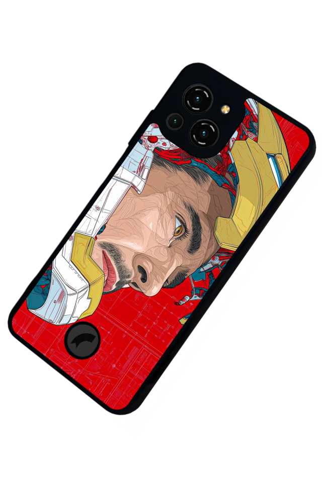 Reeder S23 Pro Max Uyumlu Iron Man ( Demir Adam ) Tasarımlı Glossy Premium Kılıf
