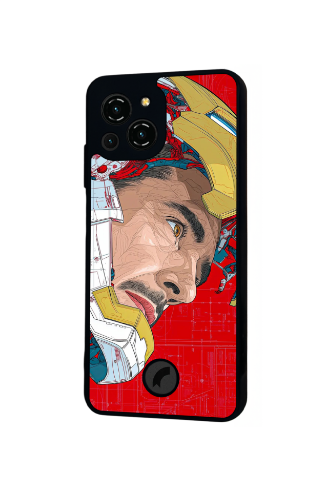 Reeder S23 Pro Max Uyumlu Iron Man ( Demir Adam ) Tasarımlı Glossy Premium Kılıf