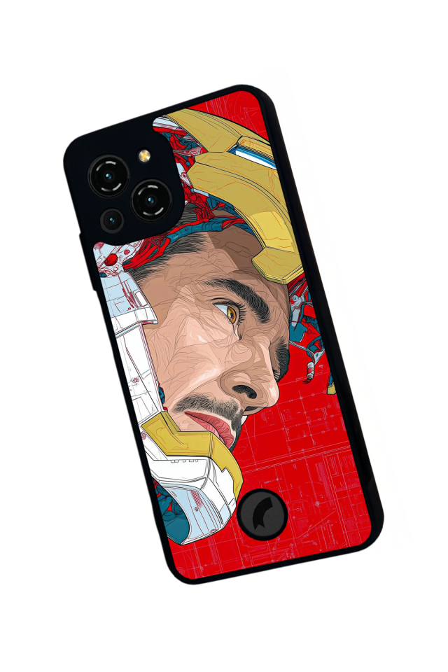 Reeder S23 Pro Max Uyumlu Iron Man ( Demir Adam ) Tasarımlı Glossy Premium Kılıf