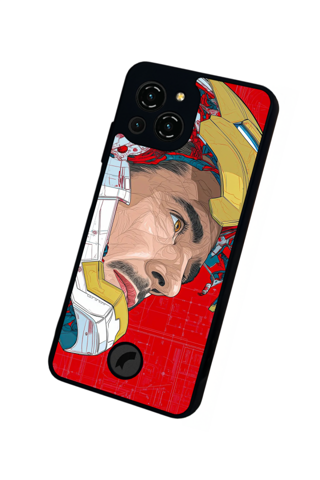 Reeder S23 Pro Max Uyumlu Iron Man ( Demir Adam ) Tasarımlı Glossy Premium Kılıf