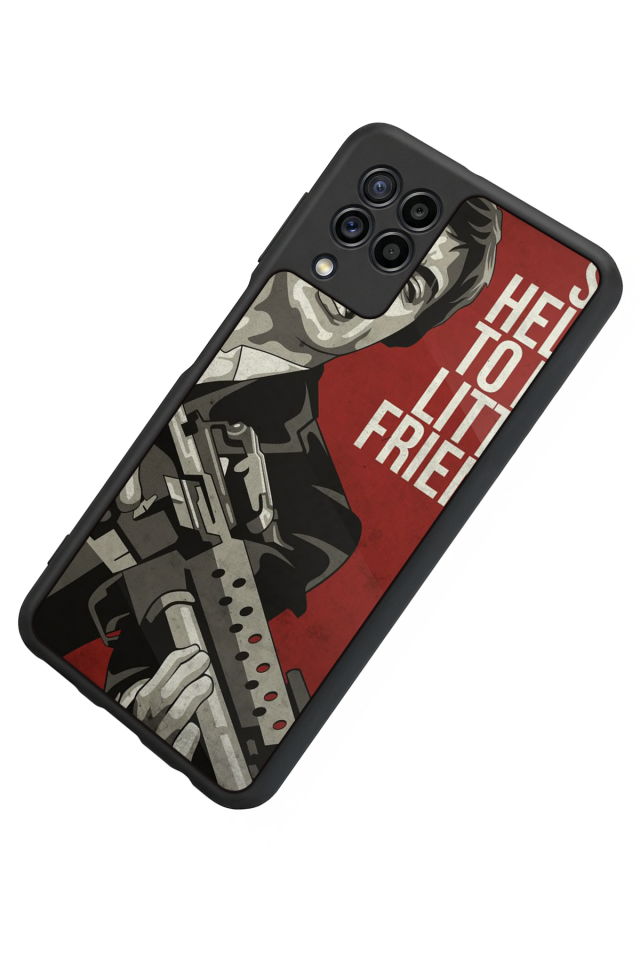 Samsung Galaxy M32 Uyumlu Scarface Tasarımlı Glossy Premium Kılıf