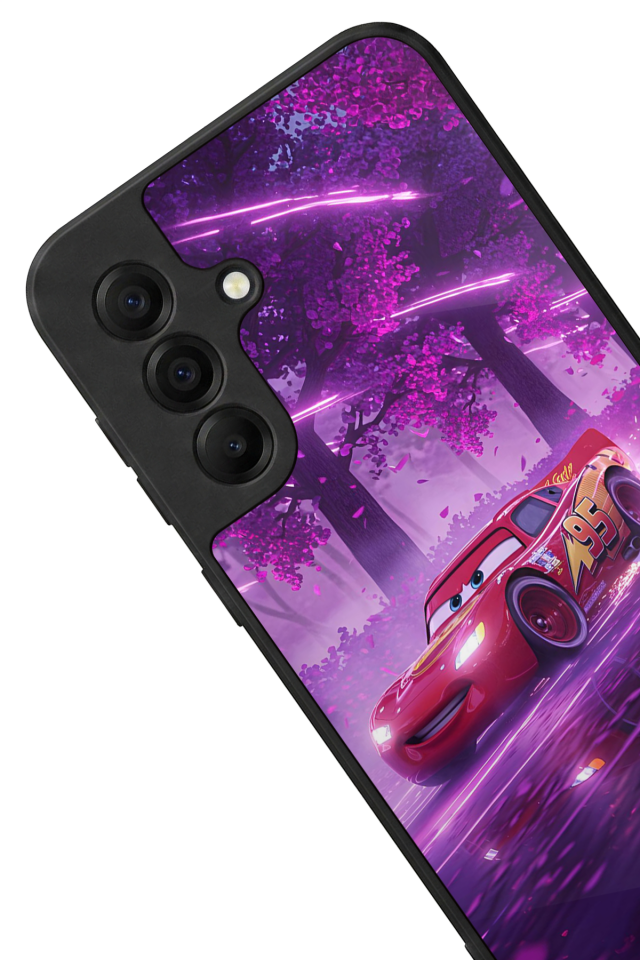 Samsung Galaxy A17 Uyumlu Şimsek McQueen Tasarımlı Glossy Premium Kılıf