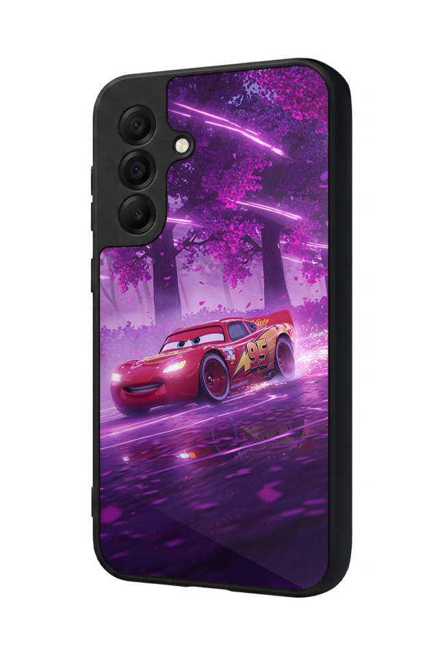 Samsung Galaxy A17 Uyumlu Şimsek McQueen Tasarımlı Glossy Premium Kılıf