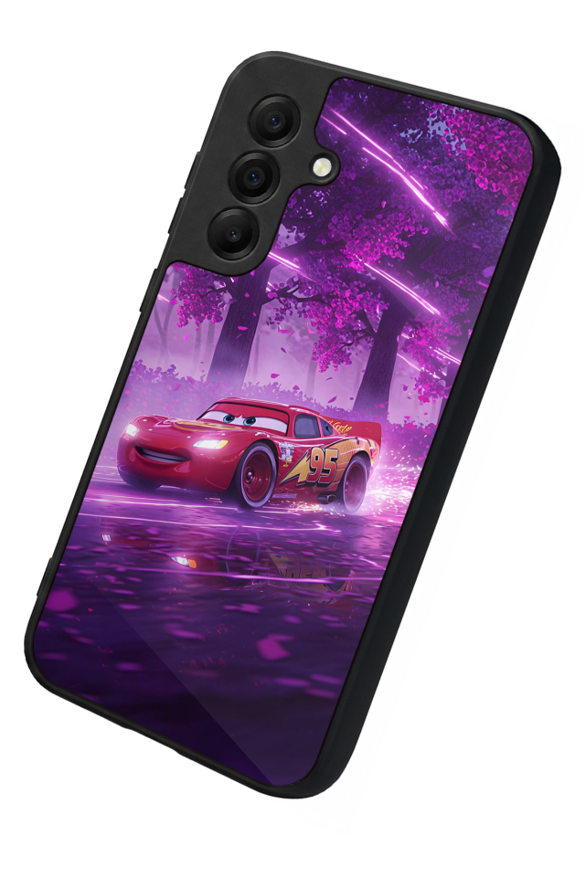 Samsung Galaxy A17 Uyumlu Şimsek McQueen Tasarımlı Glossy Premium Kılıf
