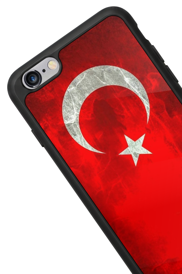 iPhone 6s Plus Uyumlu Türk Bayragi Tasarımlı Glossy Premium Kılıf