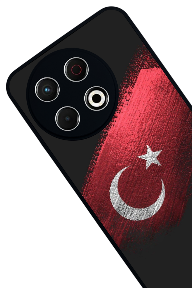 Tecno Spark 30 Pro Uyumlu Türk Bayragi Tasarımlı Glossy Premium Kılıf