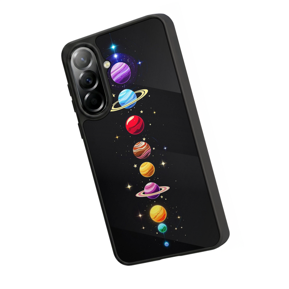 Samsung Galaxy A57 Uyumlu Uzay Tasarımlı Glossy Premium Kılıf