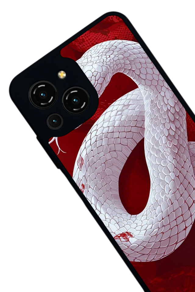 Reeder S23 Pro Max Uyumlu Yılan Tasarımlı Glossy Premium Kılıf