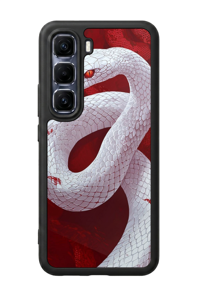 Infinix Hot 60 Pro Plus Uyumlu Yılan Tasarımlı Glossy Premium Kılıf