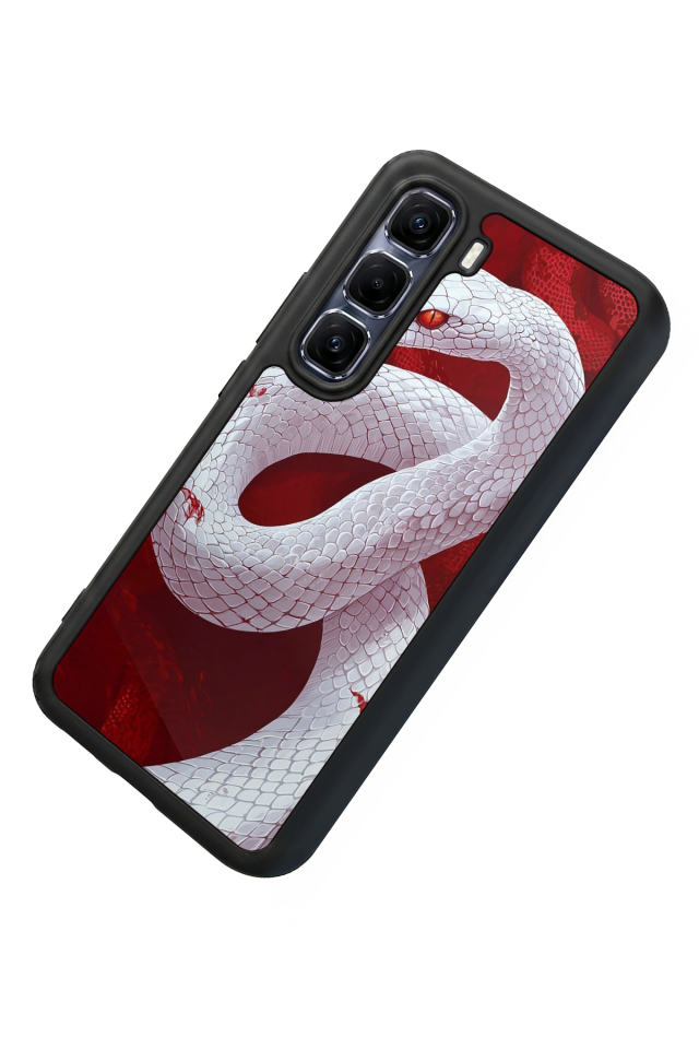 Infinix Hot 60 Pro Plus Uyumlu Yılan Tasarımlı Glossy Premium Kılıf