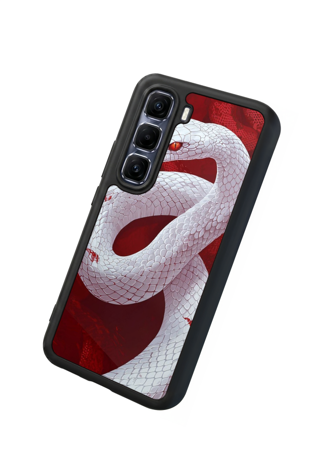 Infinix Hot 60 Pro Plus Uyumlu Yılan Tasarımlı Glossy Premium Kılıf