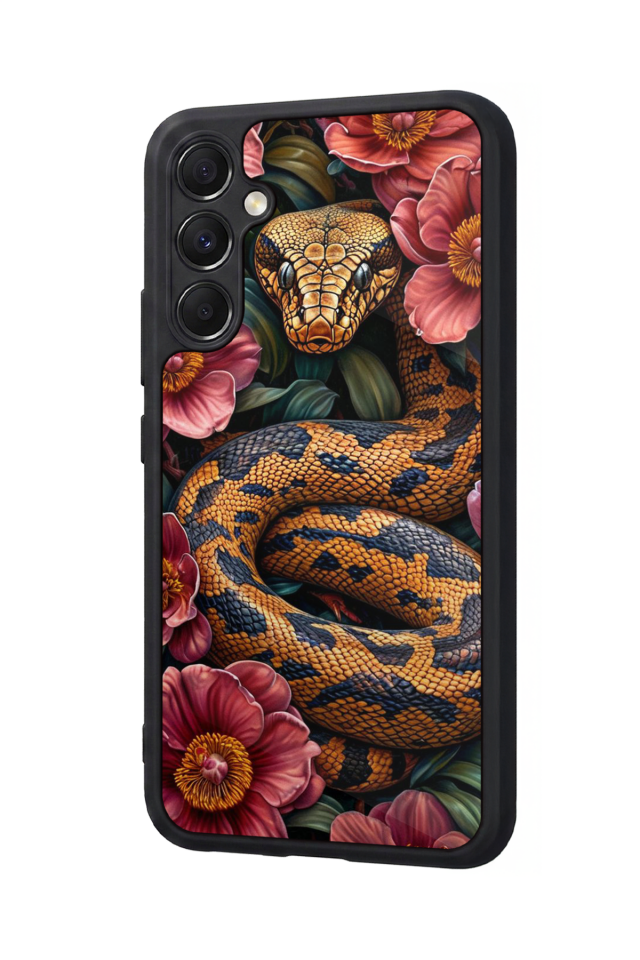 Samsung Galaxy A34 Uyumlu Yılan Tasarımlı Glossy Premium Kılıf