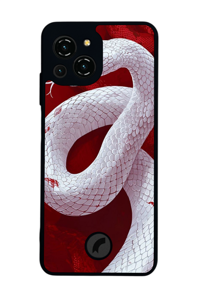 Reeder S23 Pro Max Uyumlu Yılan Tasarımlı Glossy Premium Kılıf