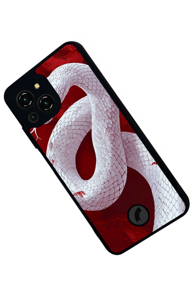 Reeder S23 Pro Max Uyumlu Yılan Tasarımlı Glossy Premium Kılıf